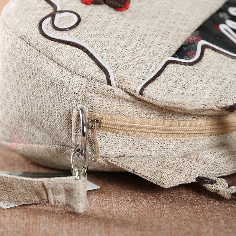 Ethnic Style New Female Bag Handbag Shoulder Bag Messenger Bag Literature And Art Shoulder Bag Messenger Bag Mini Female Handbag