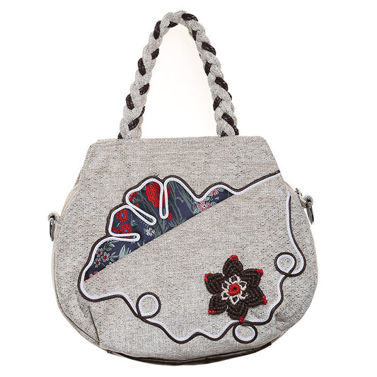 Ethnic Style New Female Bag Handbag Shoulder Bag Messenger Bag Literature And Art Shoulder Bag Messenger Bag Mini Female Handbag